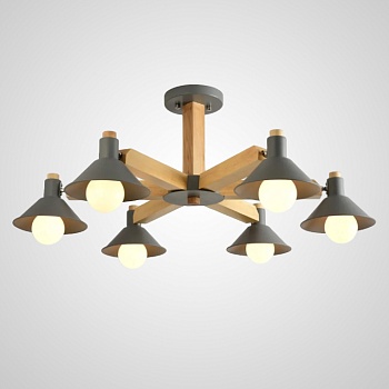 Люстра на штанге HORN B D84 Gray by ImperiumLoft