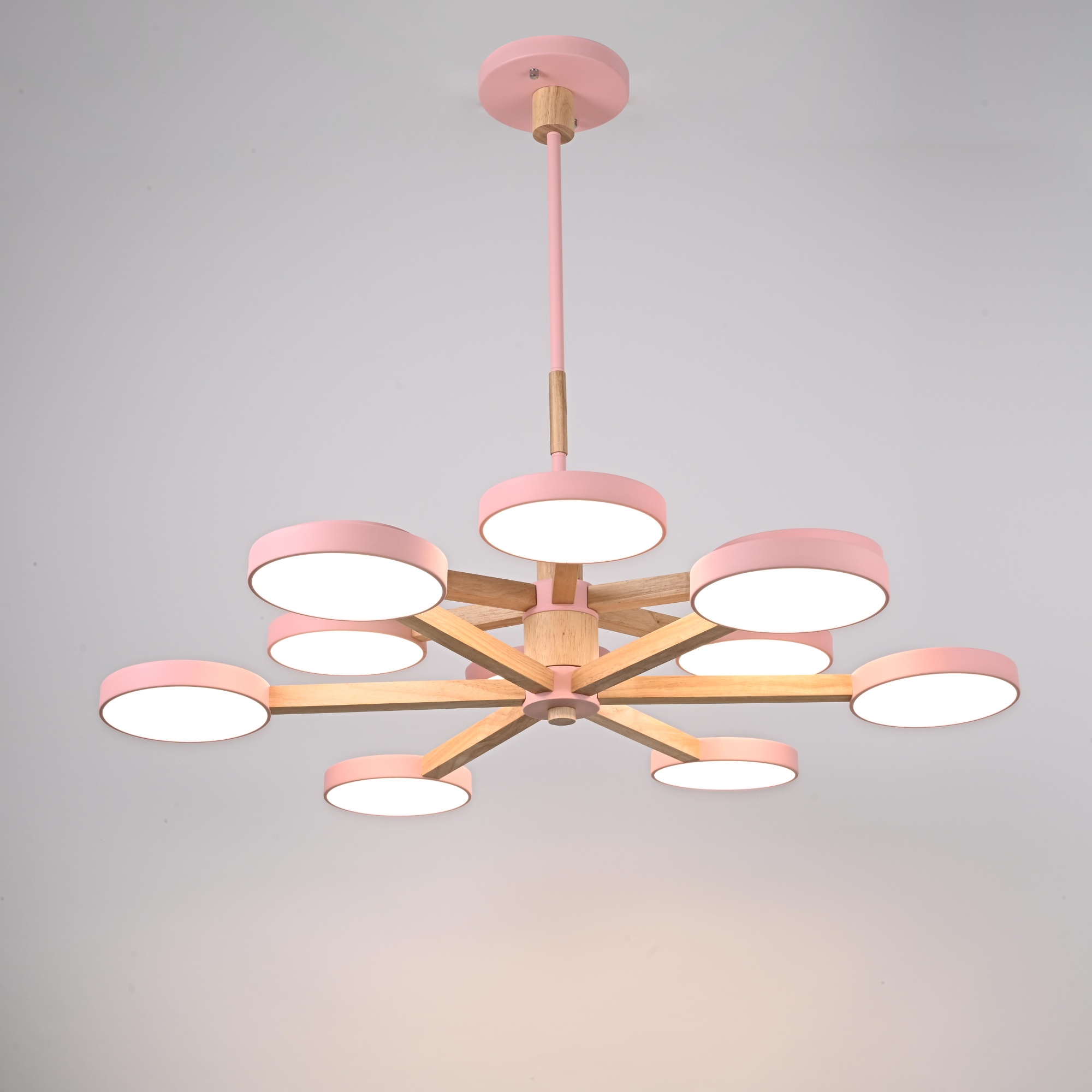 Подвесная люстра TURNA DBL L12 Pink by ImperiumLoft