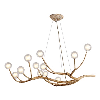 Люстра ветвь дерева Tree branch chandelier vintage by ImperiumLoft