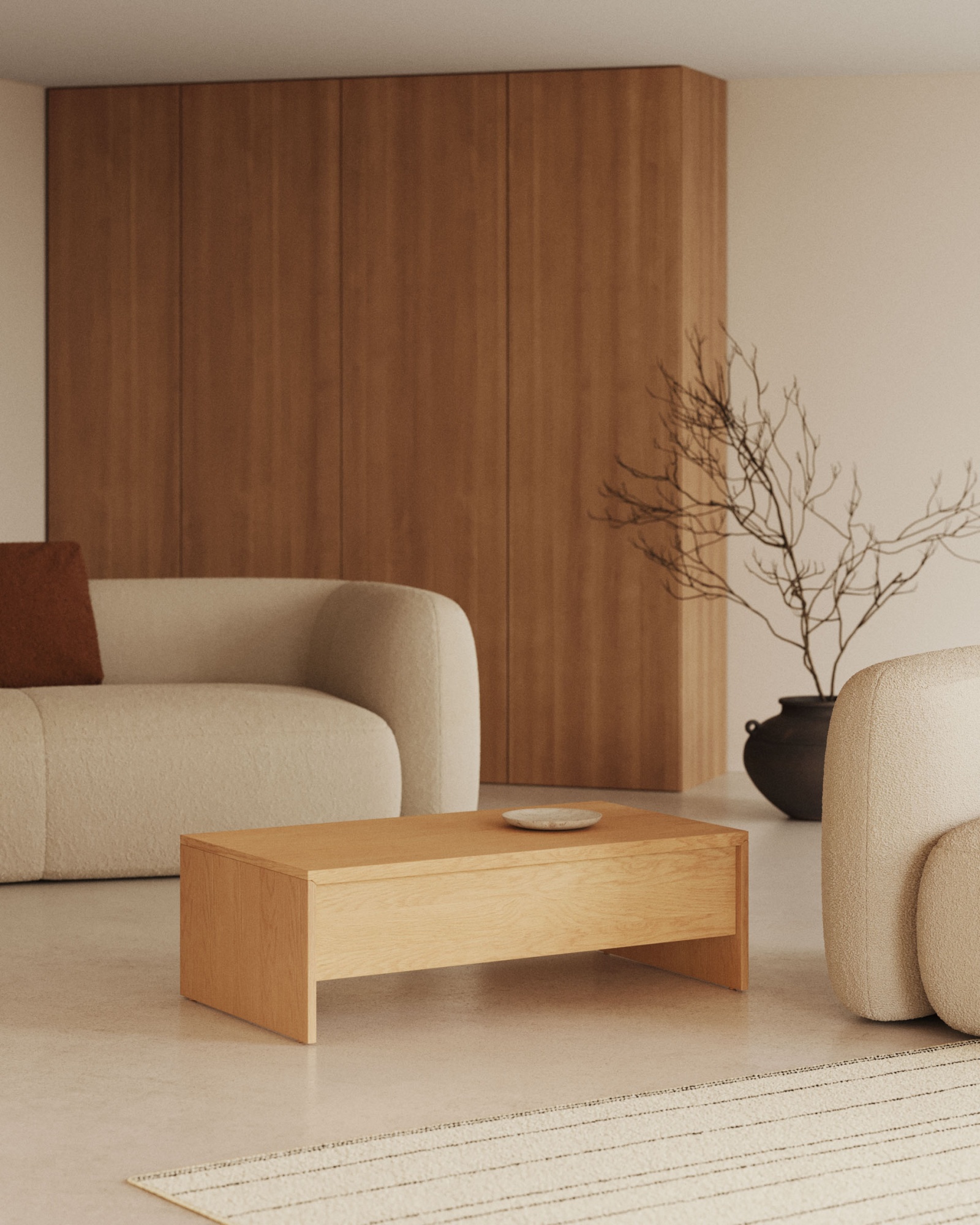 Abilen Подъемный журнальный столик из дуба 110 x 60 см FSC 100% La Forma (ex Julia Grup)