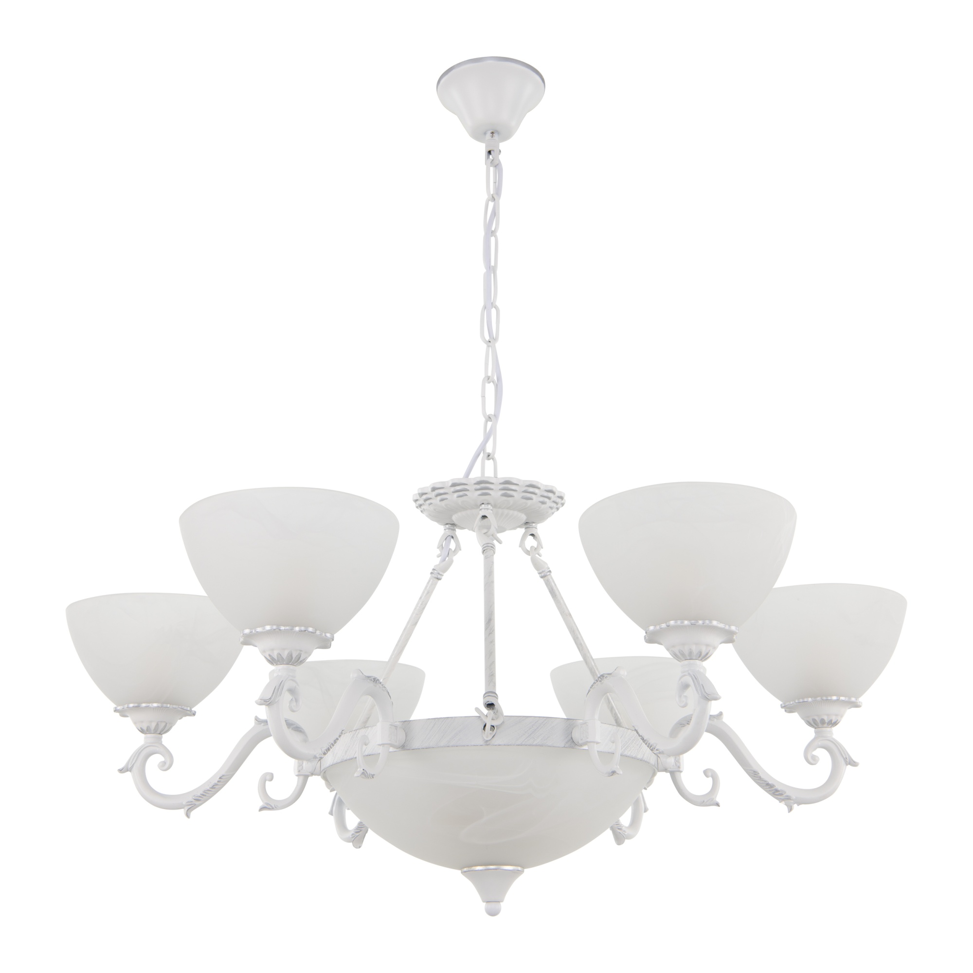 Люстра с плафонами 340518/6-3 WT+SL Arte Milano