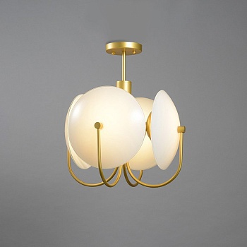 Подвесная люстра REFLEX-B Золото, Белый by ImperiumLoft