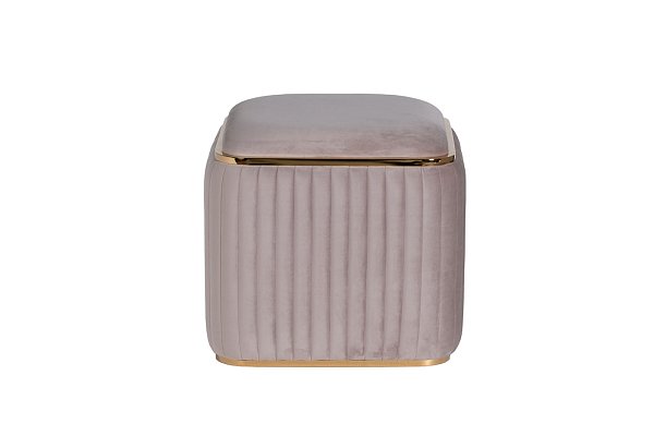 Пуф Glarus велюровый серый Garda Decor 102AN-PUF-1300-SER