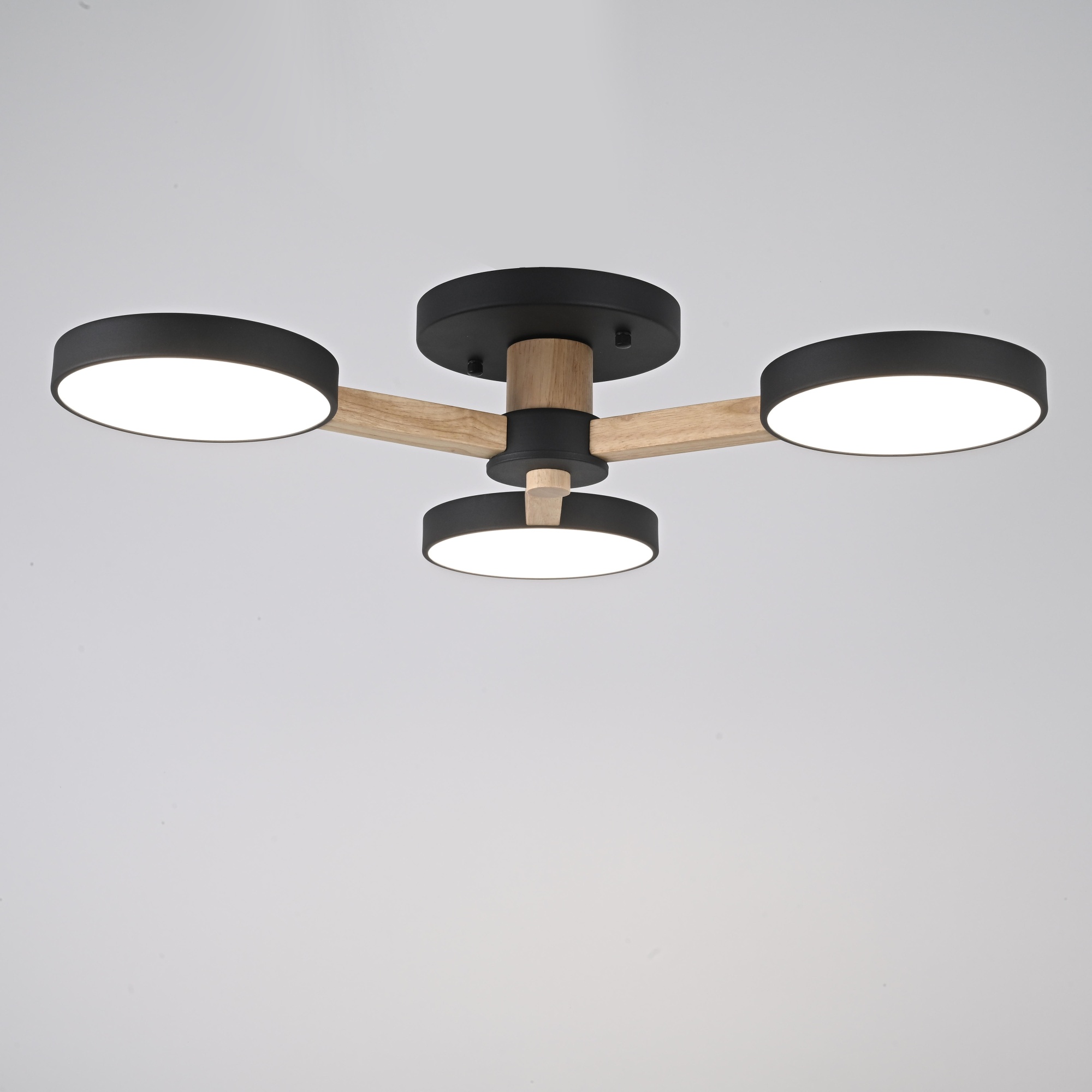 Потолочная люстра TURNA 3 Black by ImperiumLoft