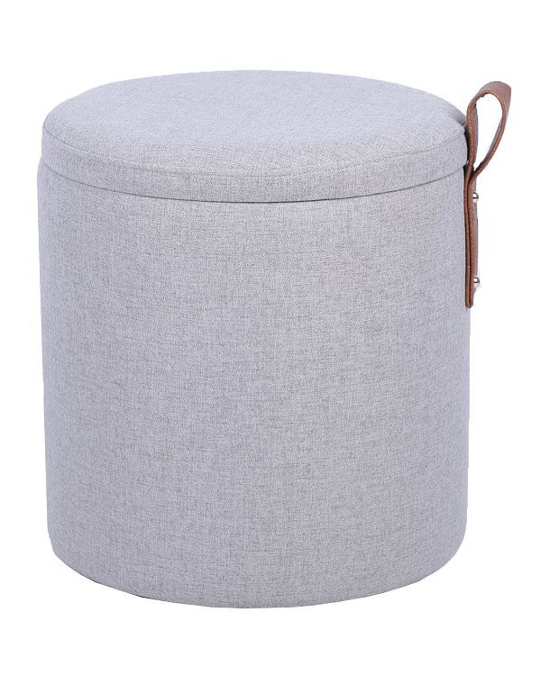 Пуф с ящиком Эркки рогожка XS серый Stool Group