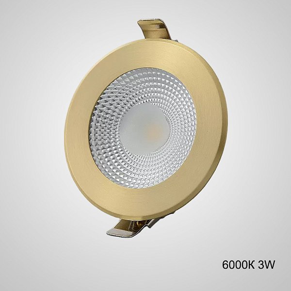 Встраиваемый светодиодный светильник ACT D8 6000К 3W by ImperiumLoft