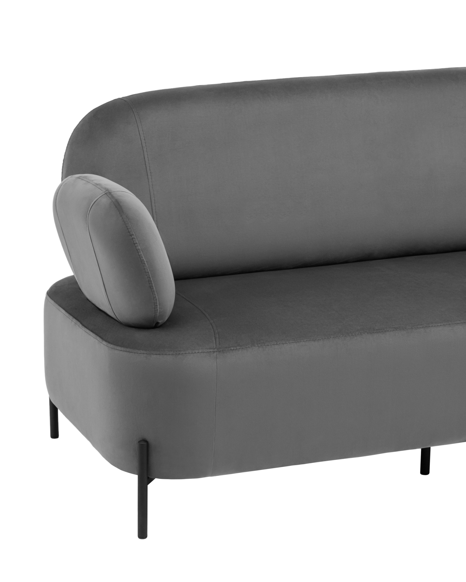 Диван Кэнди велюр серый Stool Group