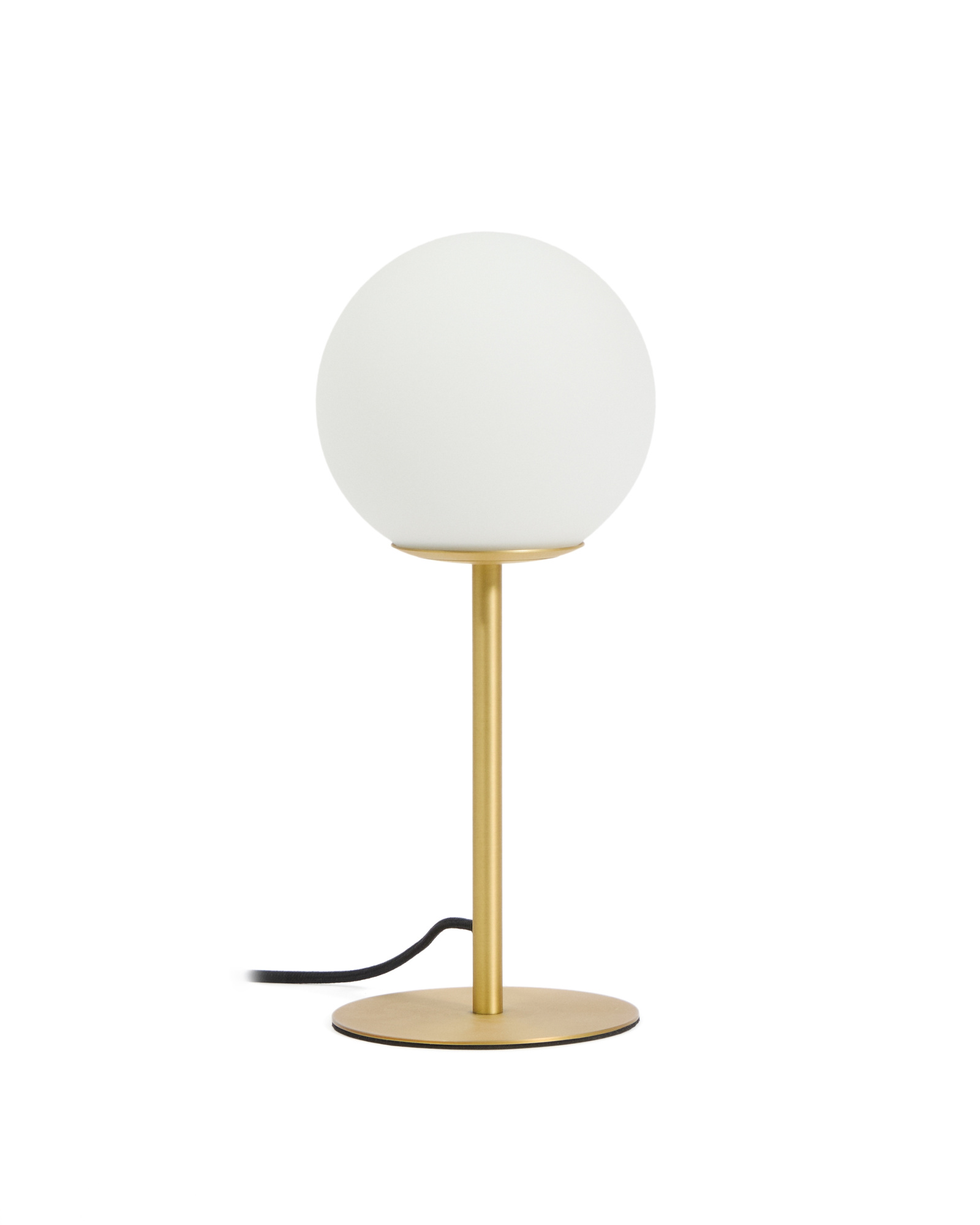 Настольная лампа Brisia в матовой латунной отделке со стеклянным плафоном Ø15 см La Forma 434729