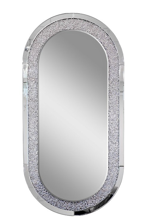 Зеркало овальное в раме с кристаллами Garda Decor 50SX-9138