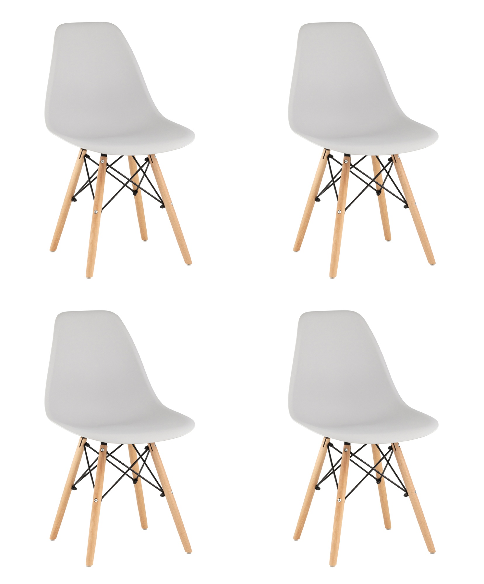 Стул Style DSW светло-серый x4 Stool Group