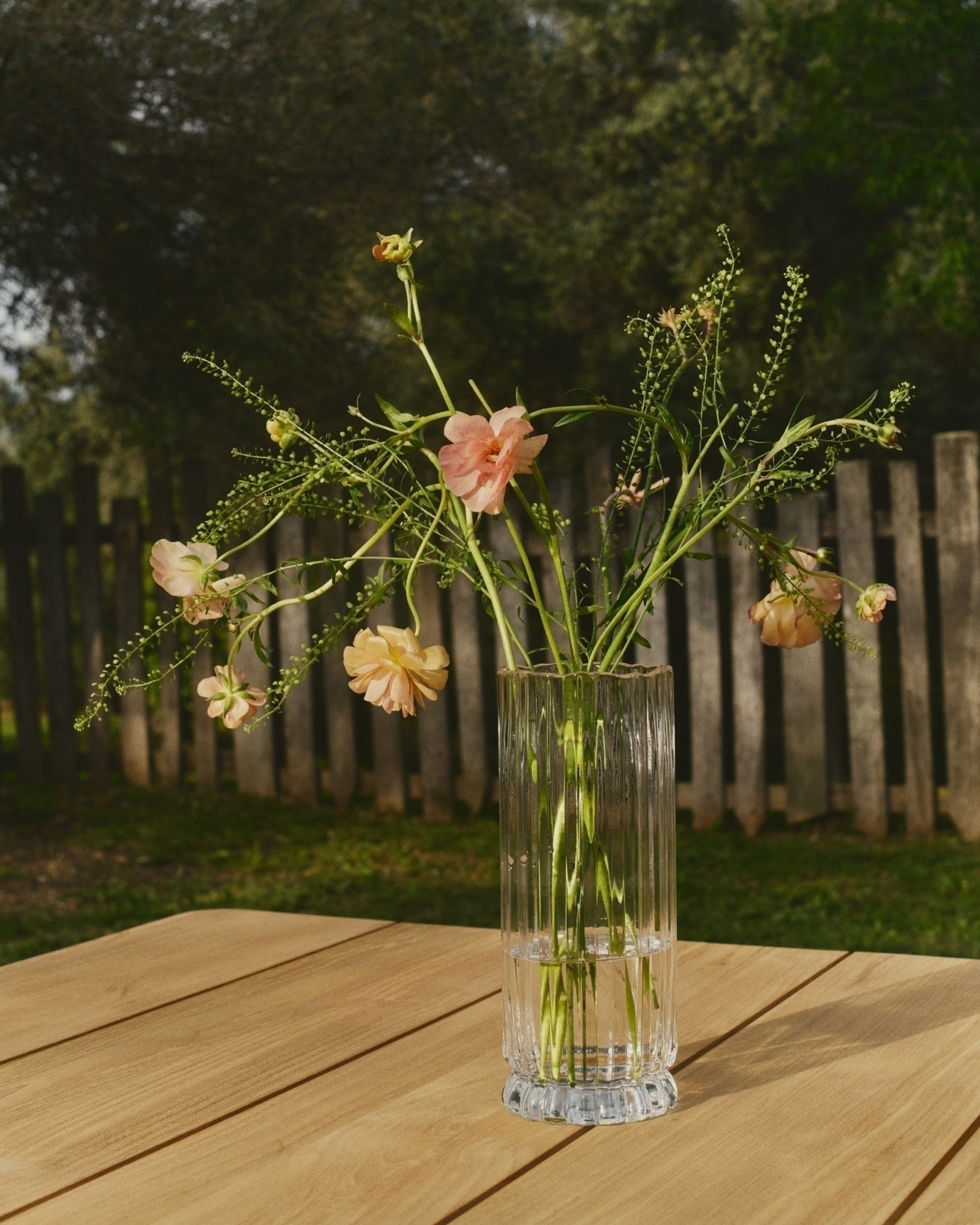 Ваза Neblan прозрачная стеклянная 30 см La Forma (ex Julia Grup)