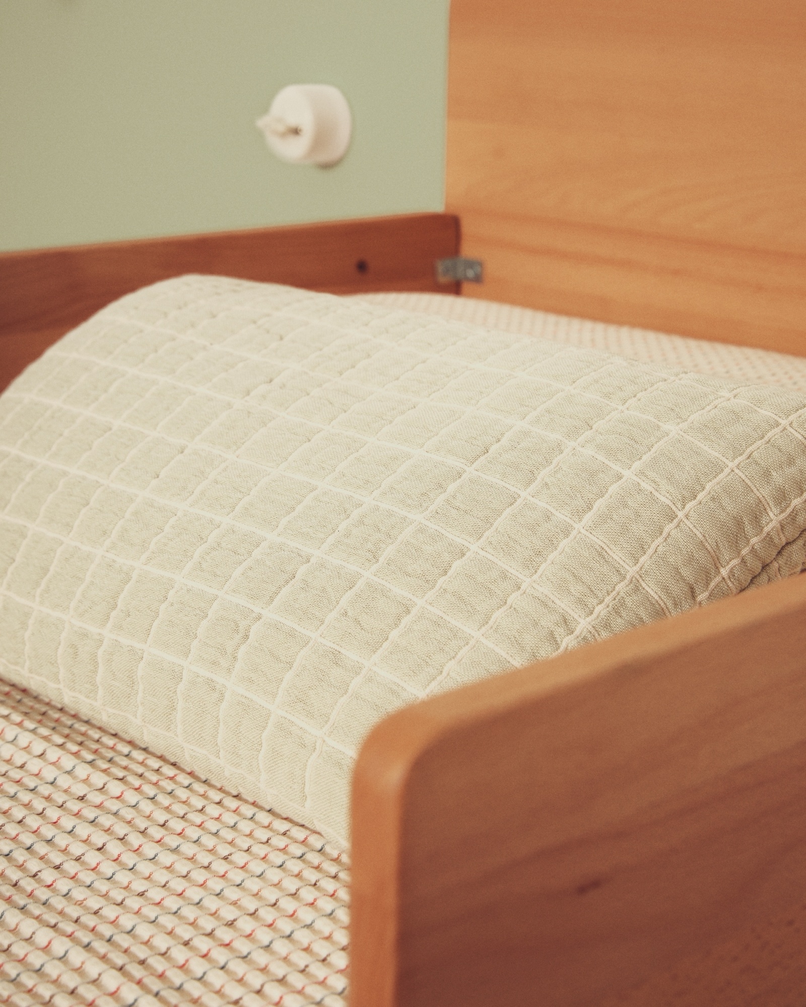 Комплект из 2 чехлов для подушек Tivaro из хлопкового жаккарда в светло-зеленую клетку 30 х 50 La Forma (ex Julia Grup)