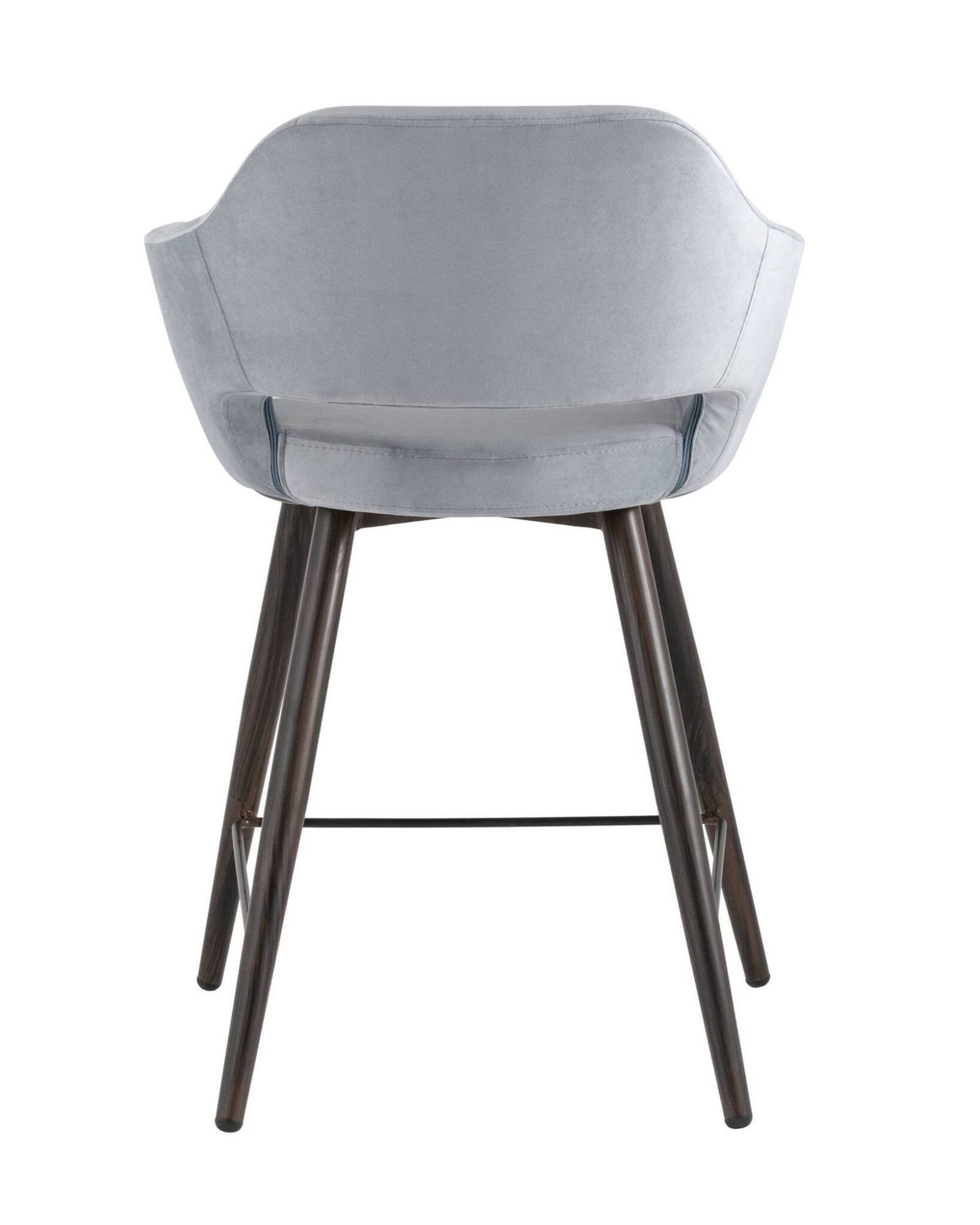 Стул полубарный Саймон велюр серый Stool Group