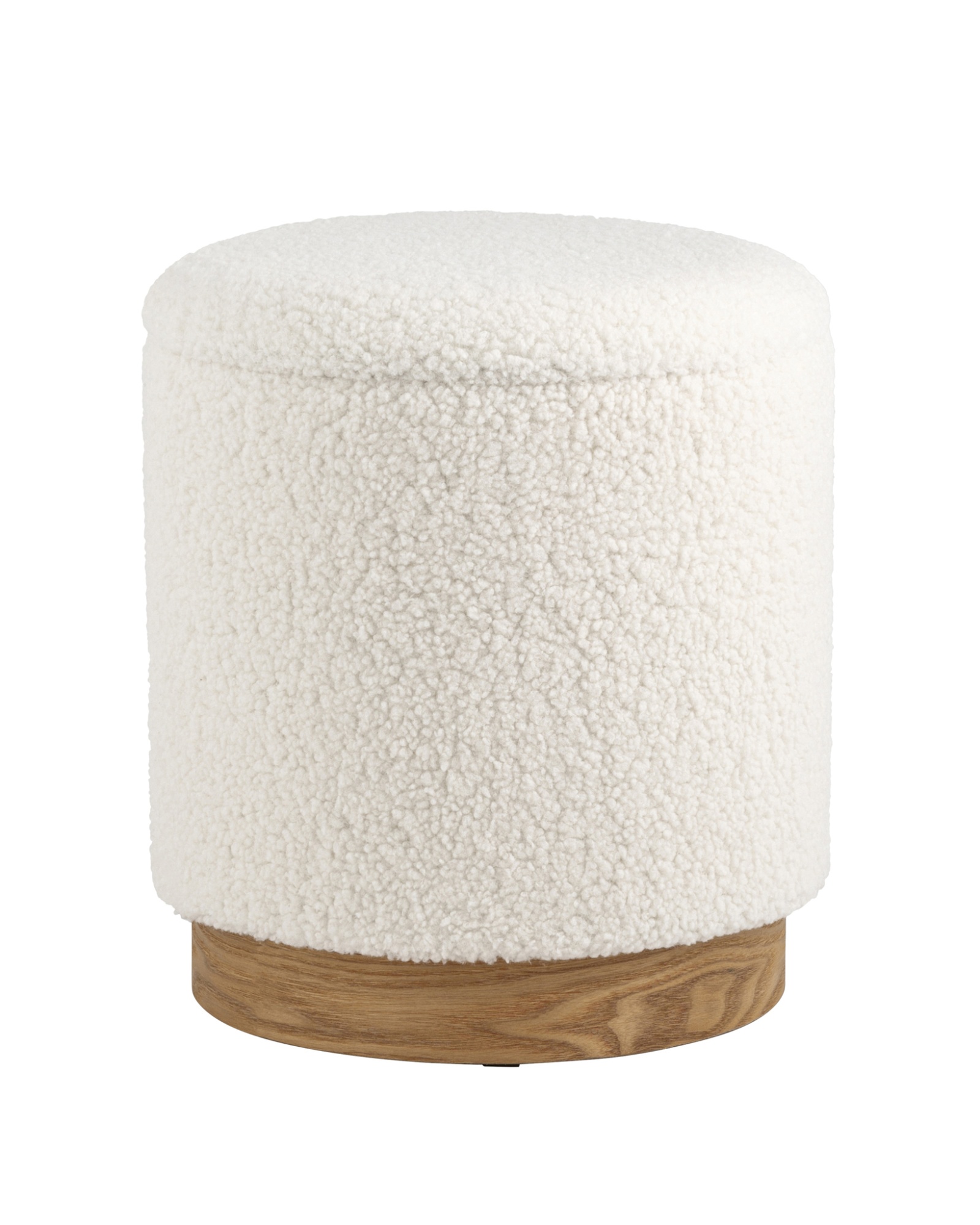Пуф с ящиком Долли S тедди белый Stool Group