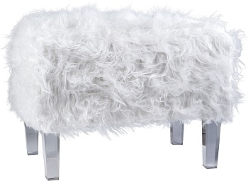 Банкетка с меховым ворсом Glasar 49-330