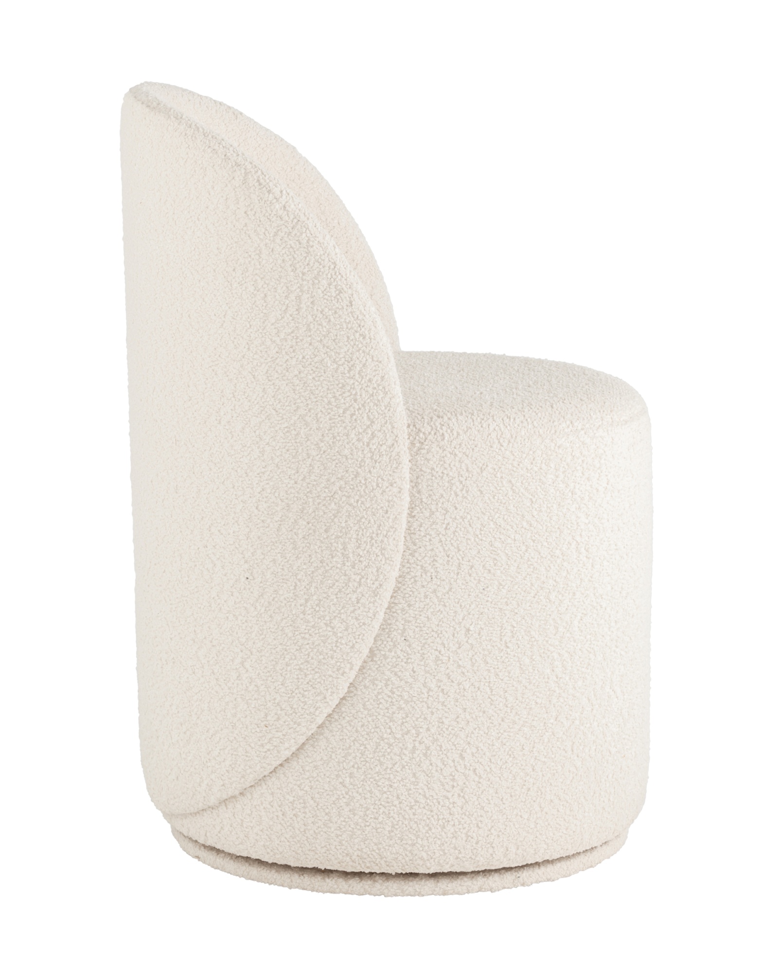 Пуф Loreen вращающийся букле белый Stool Group