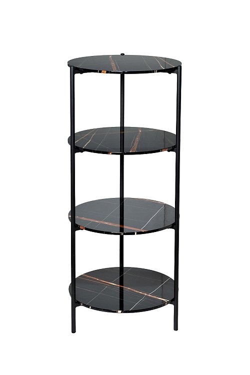 Стеллаж с полками черный Garda Decor 30B-STEL-961