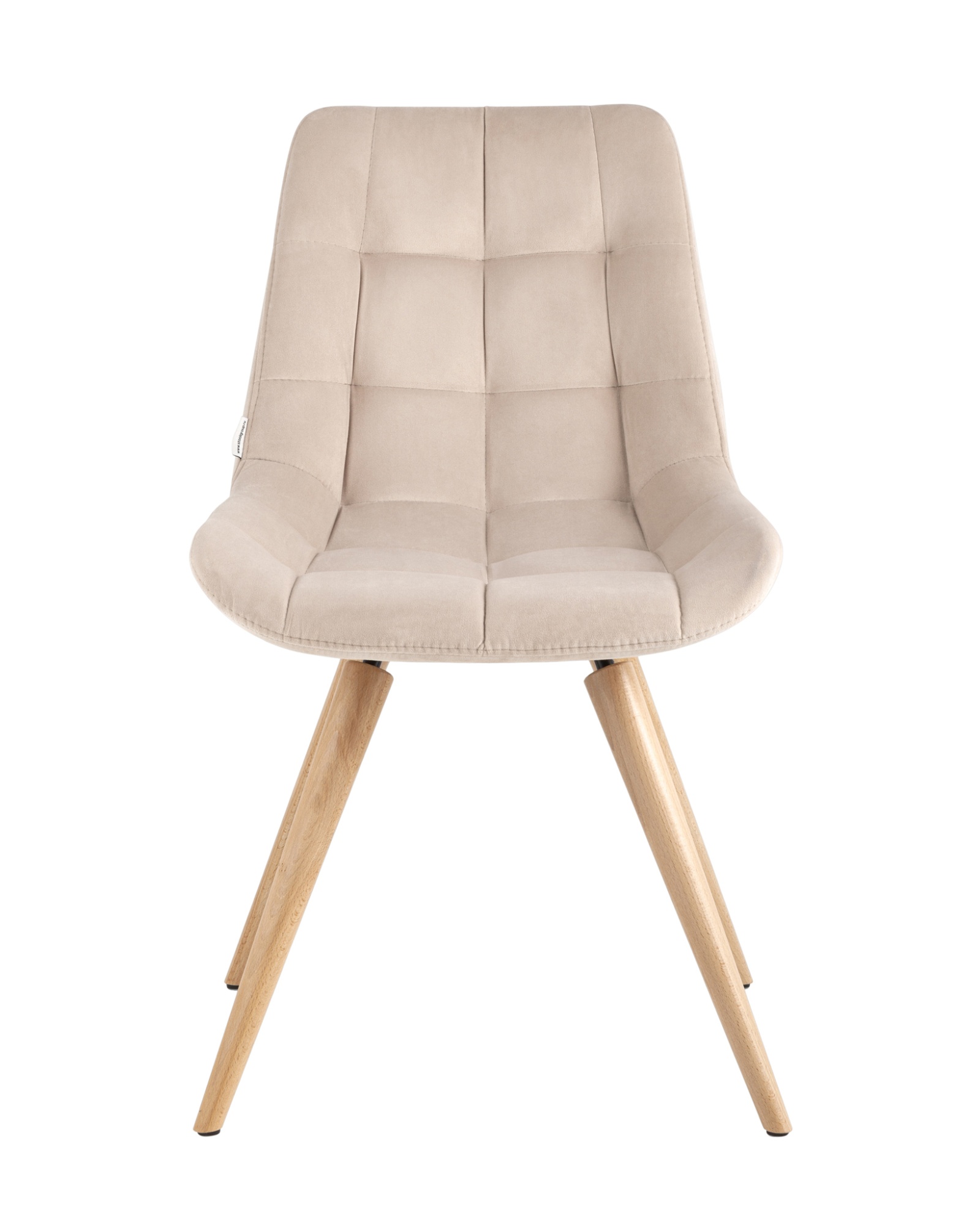 Стул Флекс на деревянных ножках велюр бежевый Stool Group