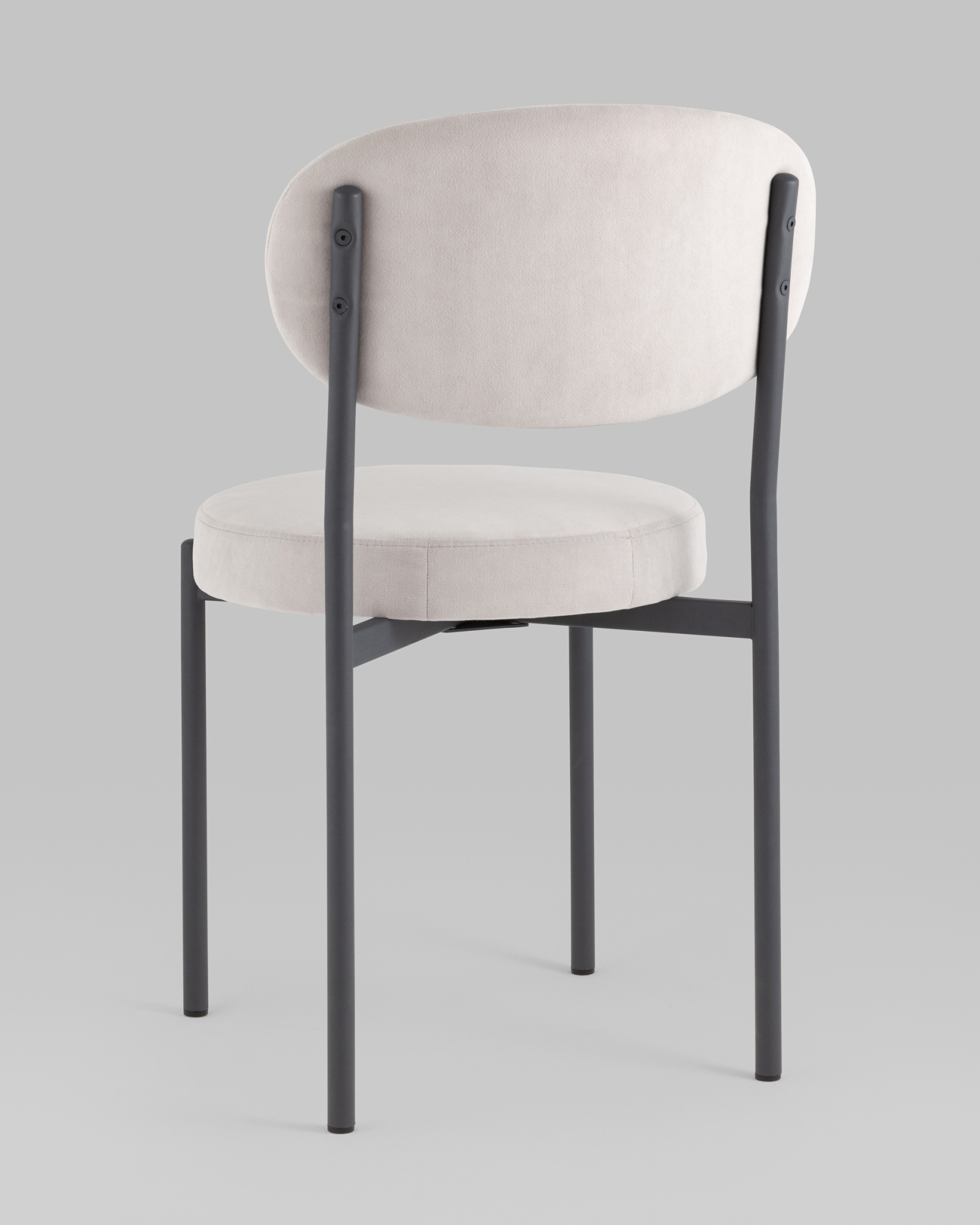 Стул Бриф SN велюр светло-серый каркас антрацитовый муар, 4шт./уп. Stool Group