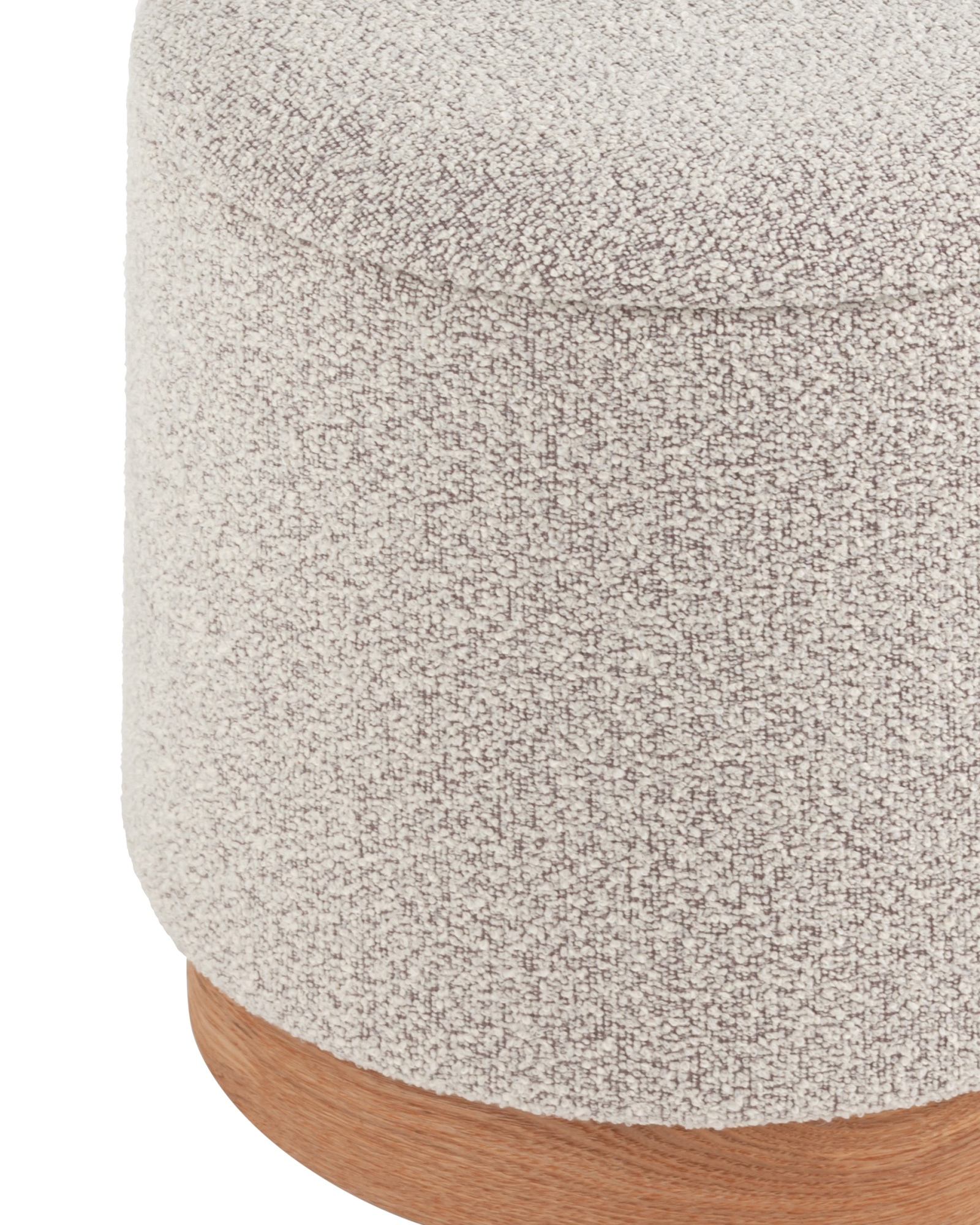 Пуф с ящиком Холли S букле бежевый Stool Group