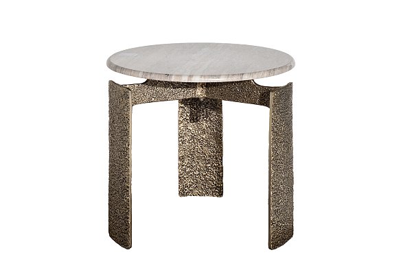 Стол журнальный мраморный d60*63 Garda Decor 69-23305