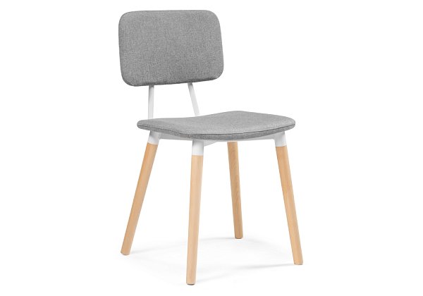 Стул деревянный Woodville Klint gray / wood 15298