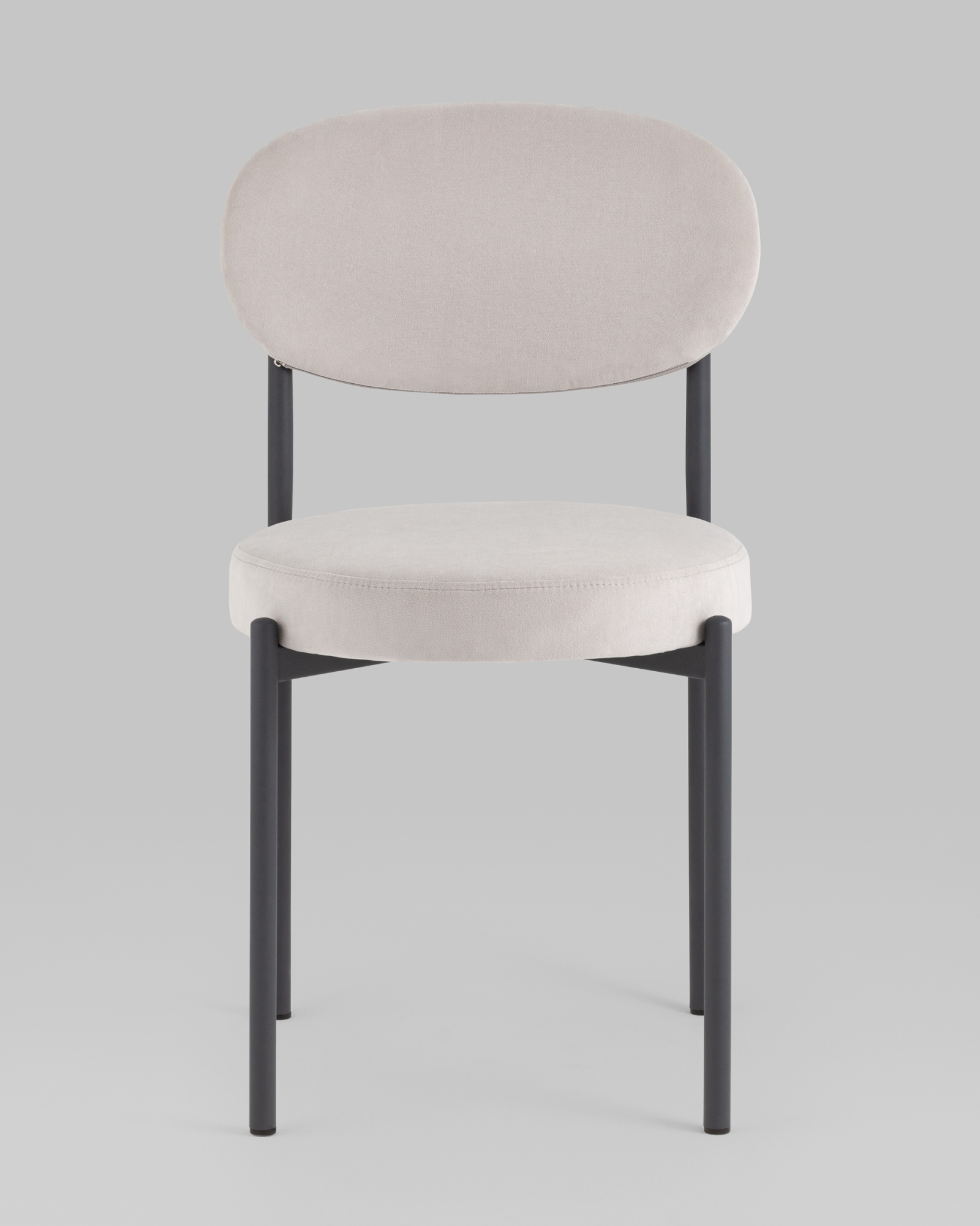 Стул Бриф SN велюр светло-серый каркас антрацитовый муар, 4шт./уп. Stool Group