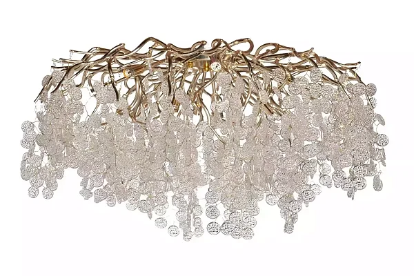 Люстра потолочная круглая цвет шампань Garda Decor 86-9018/1000