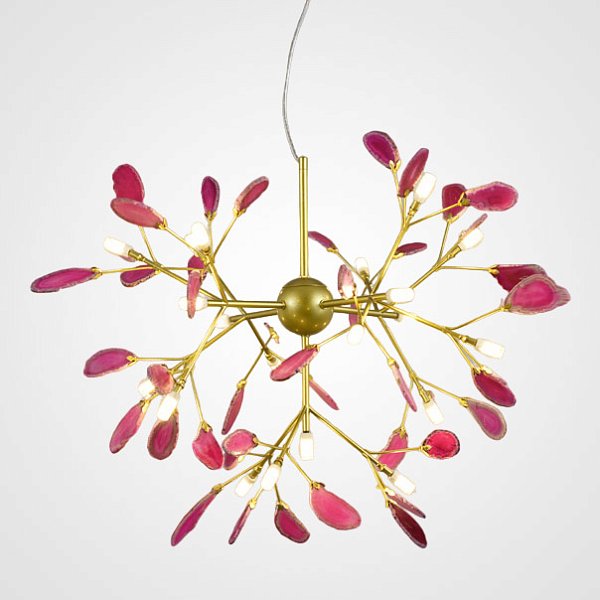 Подвесная люстра AGATE L20 Pink by ImperiumLoft