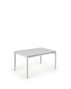 Раздвижной уличный стол Zaltana из алюминия светло-серого цвета, 140 (200) x 90 La Forma (ex Julia Grup)