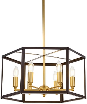 Подвесная люстра Lumina Deco LDP 1142-6 BK+MD