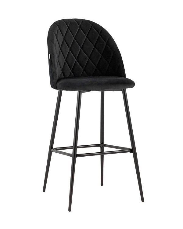 Стул барный Марсель велюр черный Stool Group