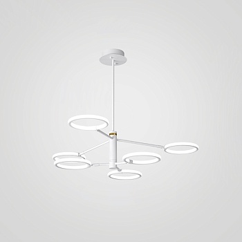 Люстра на штанге RINGLETS B White by ImperiumLoft