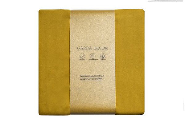 Простыня Сопрано на резинке 180х200х30см горчичная Garda Decor 131SH-4222-PROS REZ SOPR GORCH