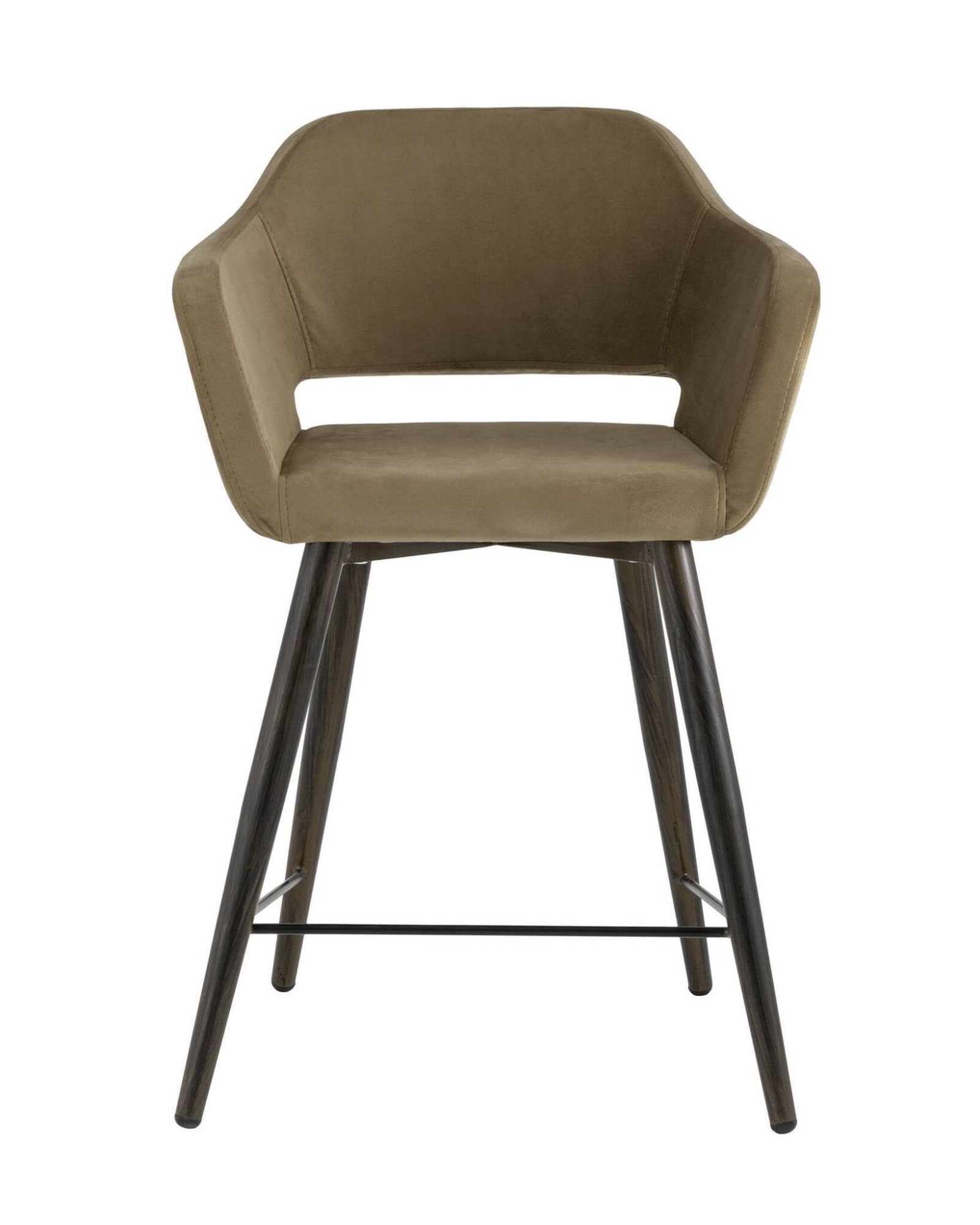 Стул полубарный Саймон велюр капучино Stool Group