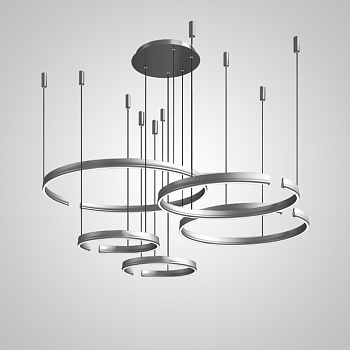 Подвесная люстра VEIKKO COMBO D45+45+65+65+85 Chrome by ImperiumLoft