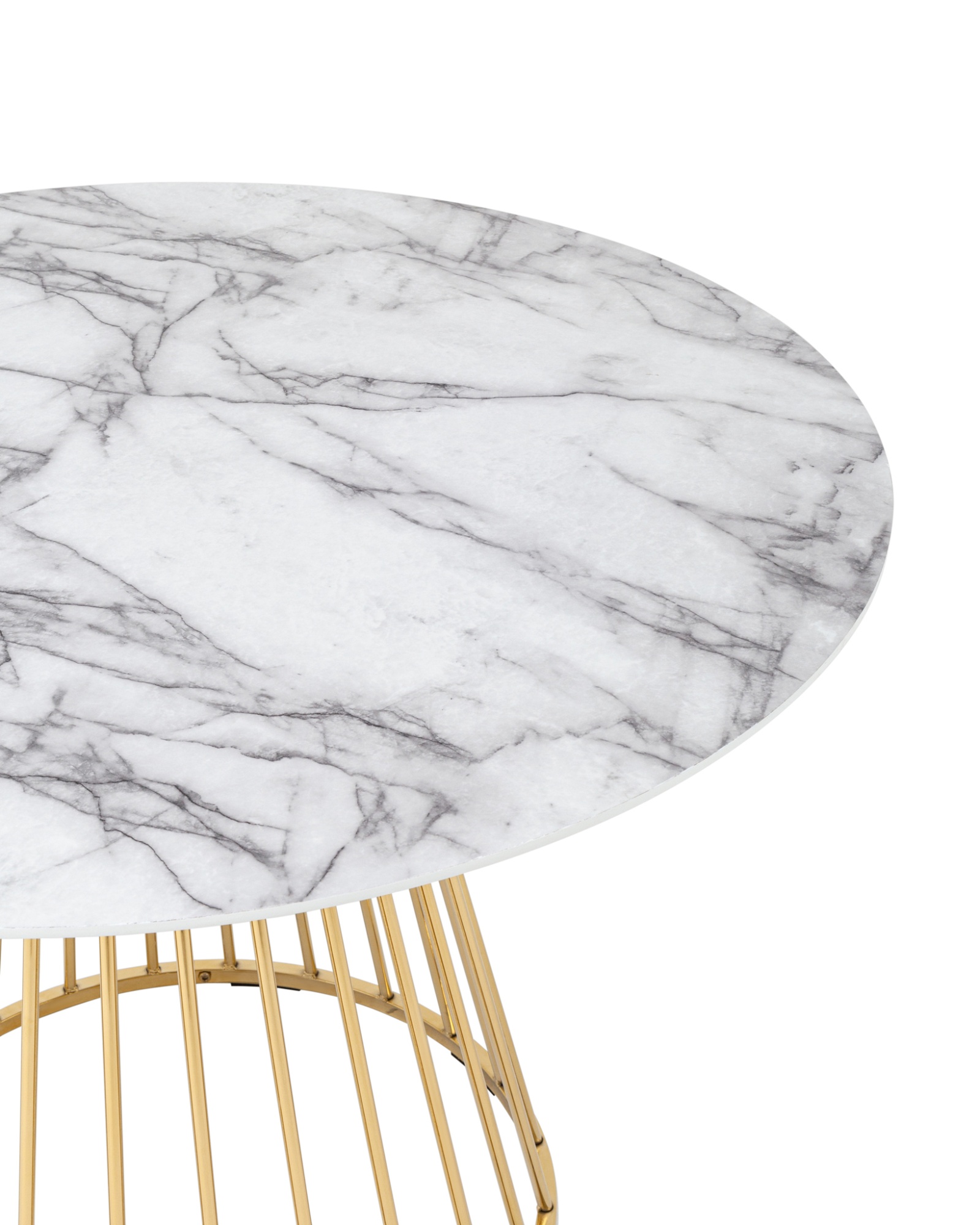 Стол обеденный Ливерпуль 110*110 белый мрамор Stool Group