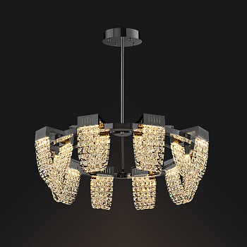 Потолочная люстра ALVARIN D80 Black by ImperiumLoft