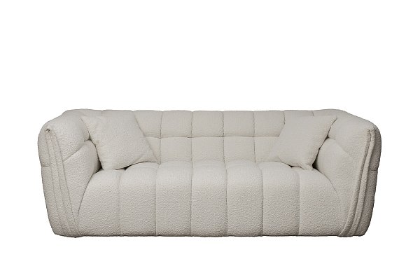 Диван двухместный GD/Prato букле экрю Orso ECRU 204*106**75 Garda Decor GD/Prato-D2-Orso Ecru