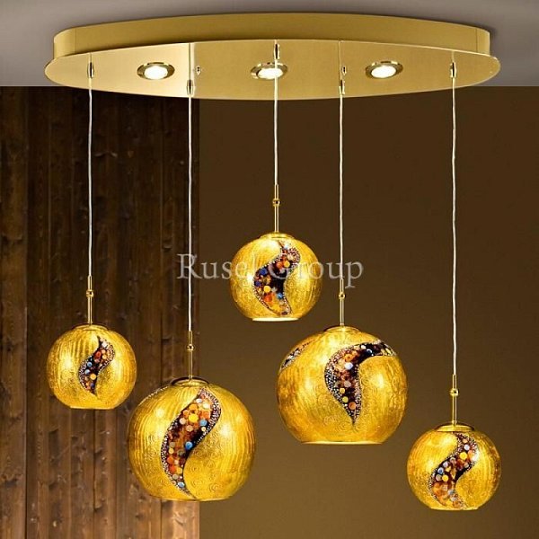 Подвесной светильник Kolarz Luna Kiss 0392.85+3.3.Ki.Au