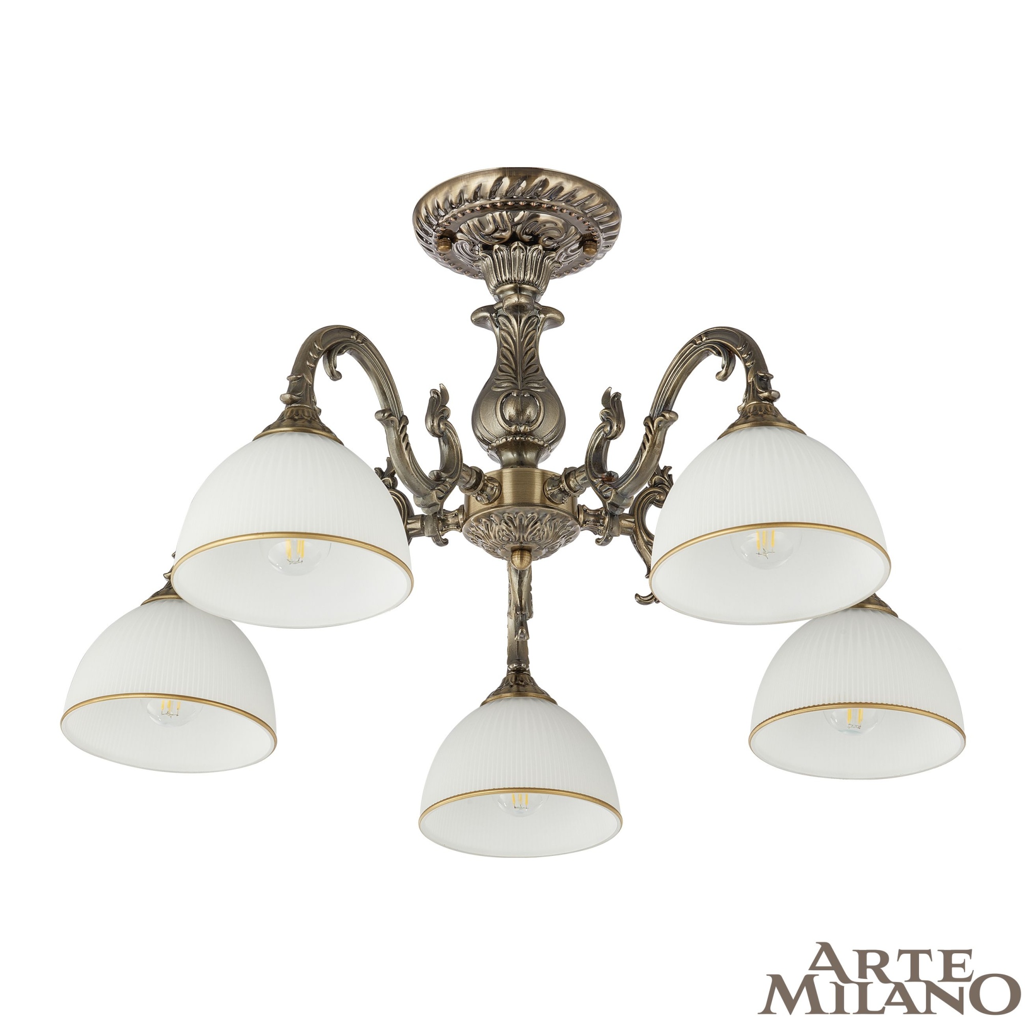 Люстра с плафонами 346410/5 AB Arte Milano