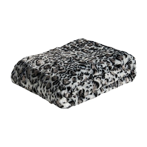 Плед LEOPARDO цвет белый/черный Vical