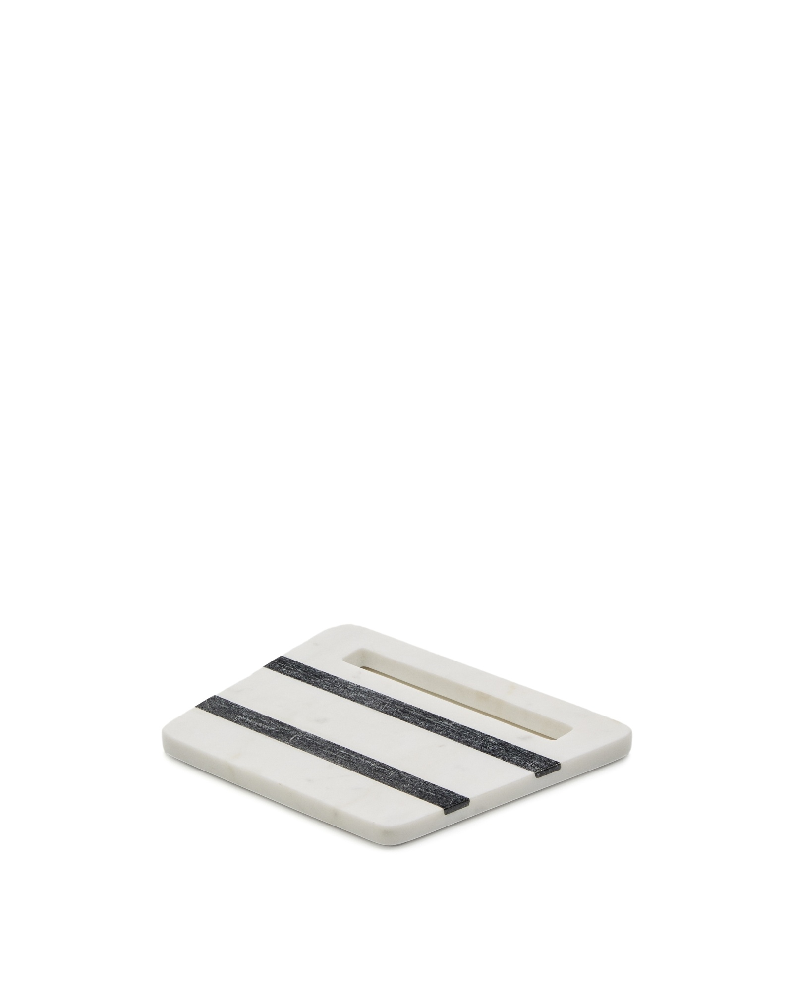 Сервировочная доска Nira квадратная из черно-белого мрамора La Forma (ex Julia Grup)