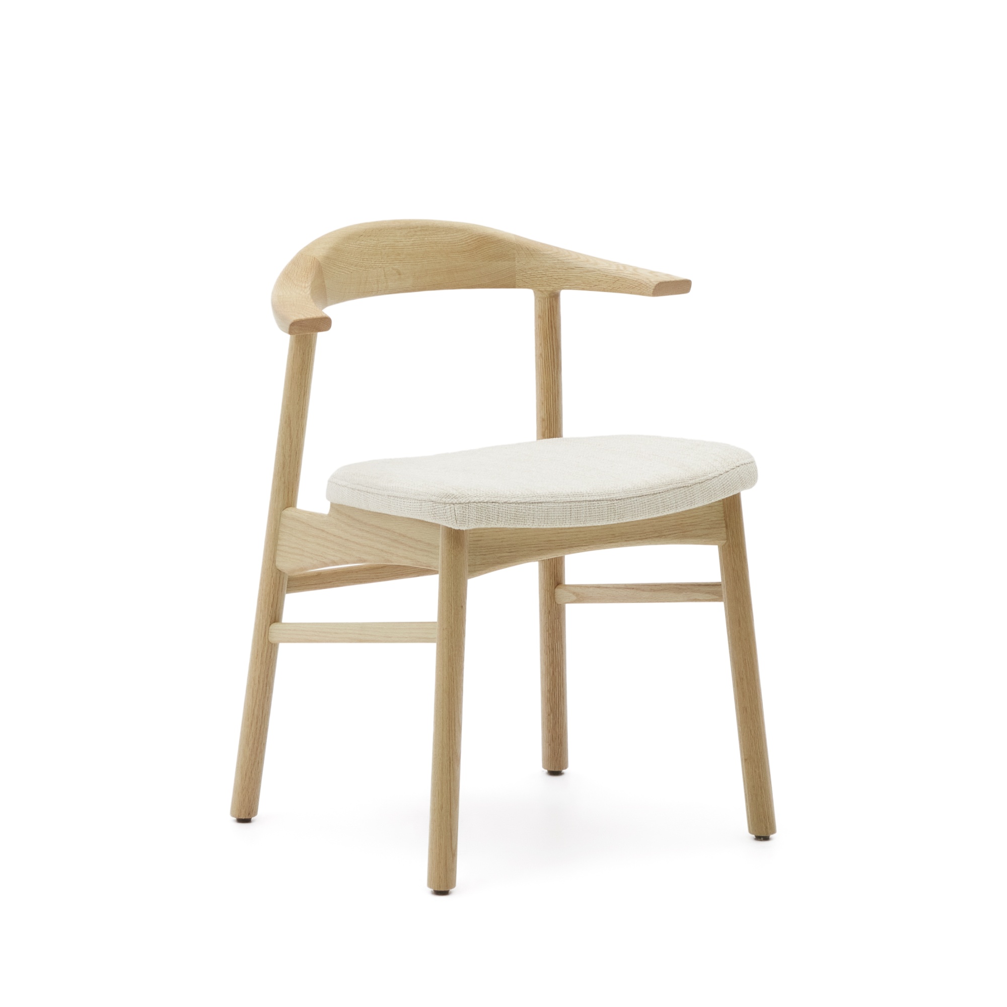 Чехол для стула Timons из бежевого шенилла La Forma (ex Julia Grup)