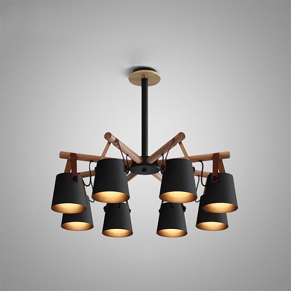 Люстра Потолочная На Штанге Natura C8 Black By Imperiumloft