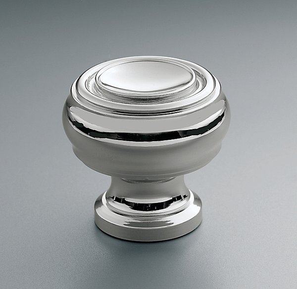 Ручка-кнопка Restoration Hardware Gilmore d.3.2 Polished Chrome