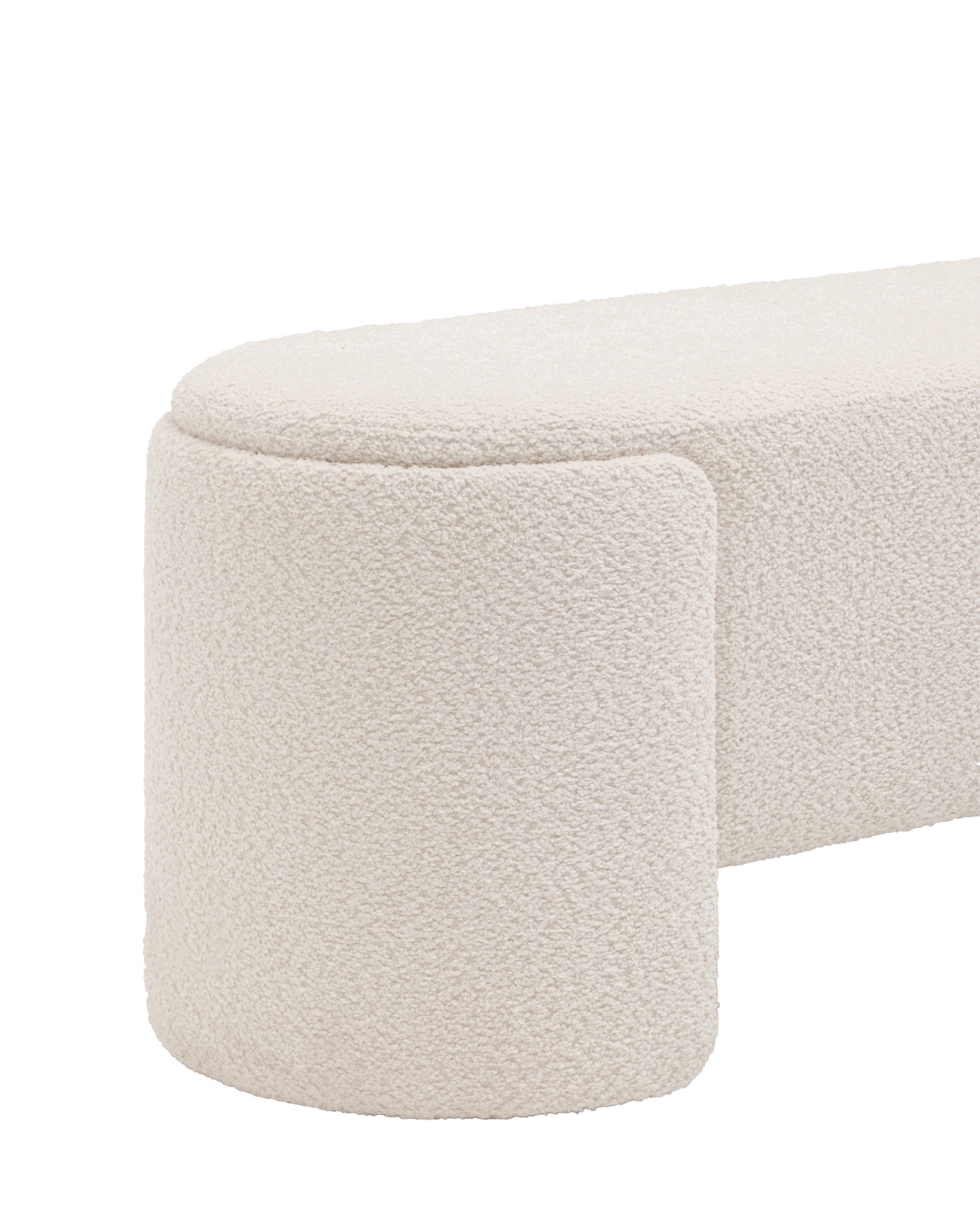 Банкетка Taks букле белый Stool Group