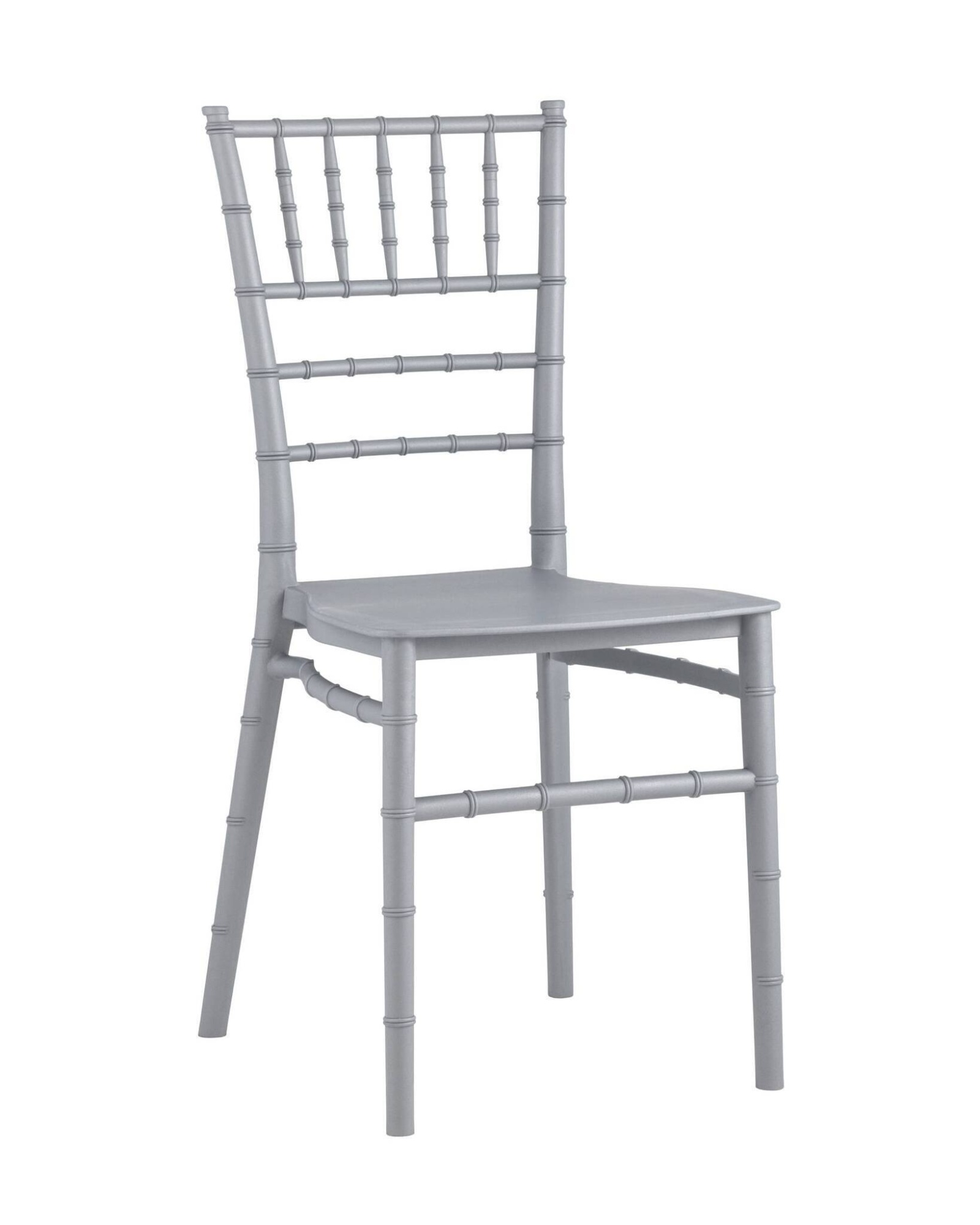 Стул Chiavari (Кьявари) пластик серебряный Stool Group