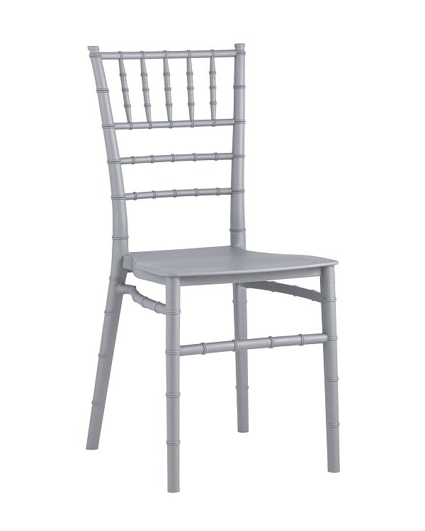 Стул Chiavari (Кьявари) пластик серебряный Stool Group