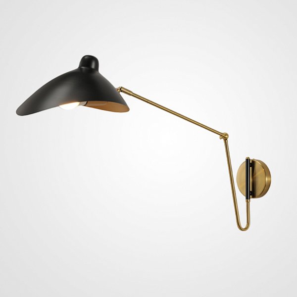 Настенный светильник HILDBORG L83 Brass Black Matt by ImperiumLoft